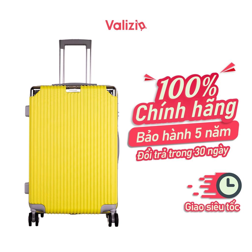 VALIZIO - Vali kéo du lịch 841 chống va đập siêu bền, tay kéo nhôm không rỉ sét size 16 và 20 inch