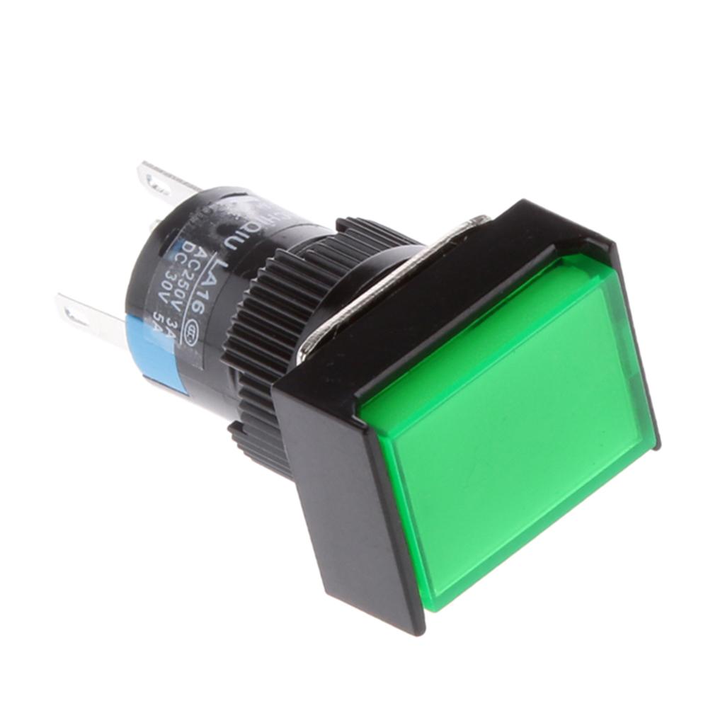Nút Nhấn DC 24 Giây Tự đặt Lại Hình Chữ Nhật Chuyển đổi W / Đèn LED