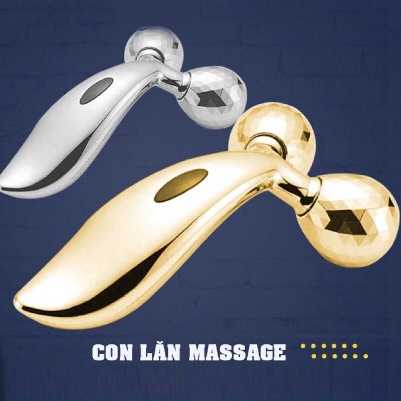 Cây Lăn Massage Mặt Và Body 3D Giúp Thon Gọn Nâng Cơ Mặt, Con Lăn Mát Xa 3D (Loại to xịn)