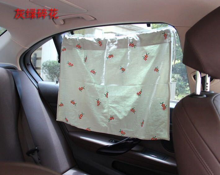 Phong cách mới nhất Hàn Quốc laonmanman rèm ô tô bông thêu tấm che nắng rèm cản sáng mút ins phong cách mục vụ