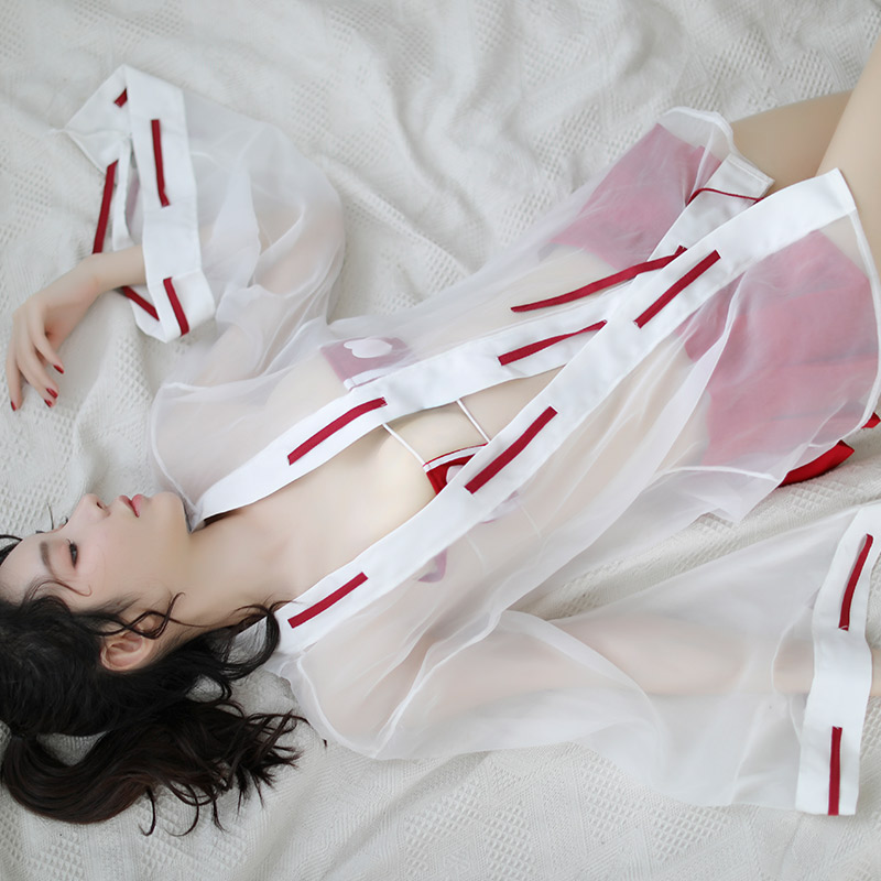 Cosplay y tá kimono sexy gợi cảm có áo choàng - Đồ cosplay sexy y tá kimono cổ trang Nhật Bản