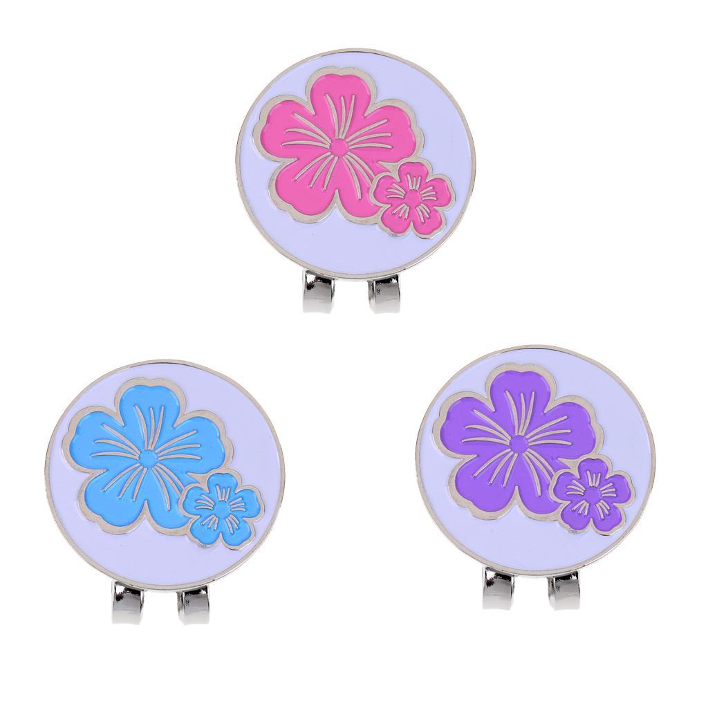 2-3pack Golf Hat Clip with Detachable Magnetic Golf Ball Marker Cap Clip Blue
