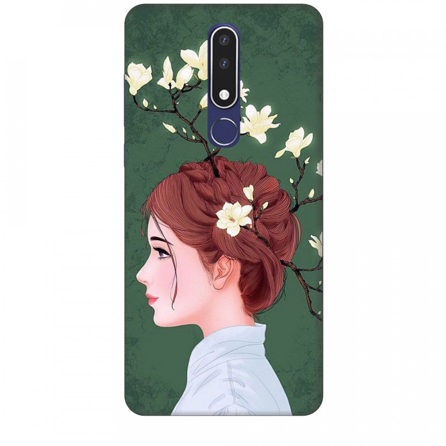Ốp lưng dành cho điện thoại NOKIA 3.1 Plus Cô Gái Tóc Hoa