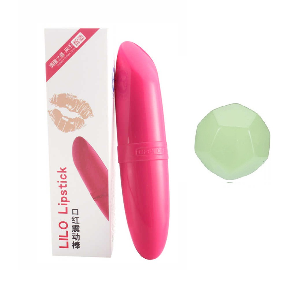 Cây Son Massage Lipstick Nhỏ Gọn Xinh Xắn - Chất Liệu ABS An Toàn Tặng Xí Ngầu tình yêu 12 động tác phát sáng trong đêm