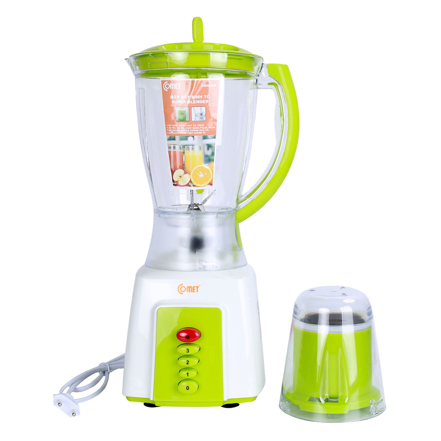 Máy Xay Sinh Tố Comet CM9969 (300W - 1.5 Lít) - Xanh Lá - Hàng Chính Hãng