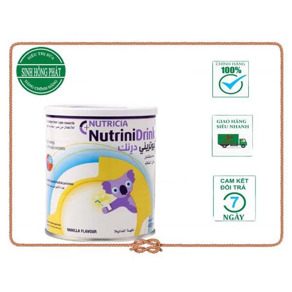 sữa nutrinidrink lon 400g, sữa cao năng lượng giúp trẻ tăng cân sau 28 ngày sử dụng