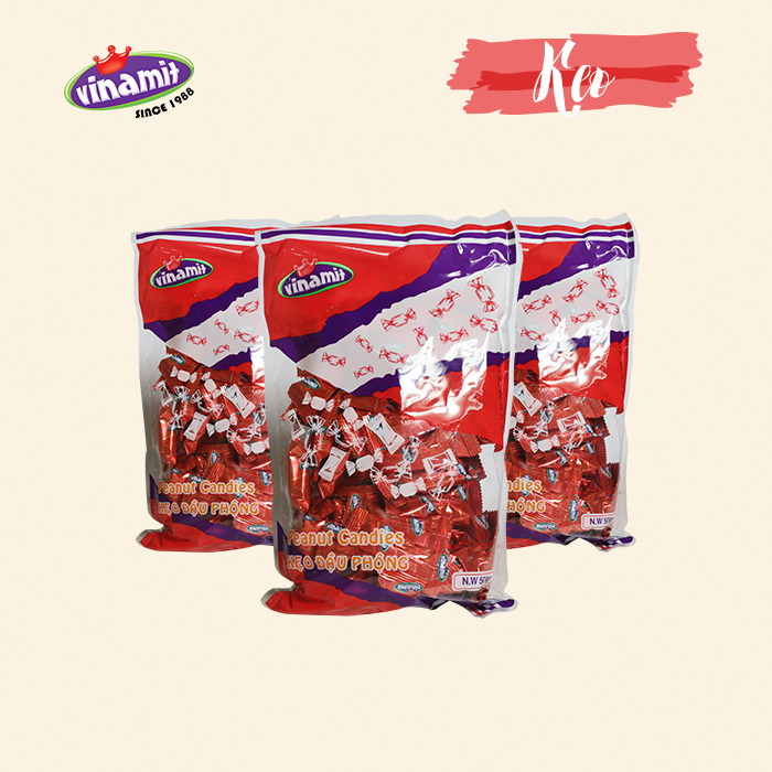 Kẹo Bơ Đậu Phộng Vinamit 500G