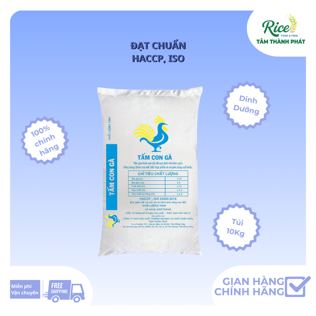 10KG TẤM THƠM - HIỆU CON GÀ