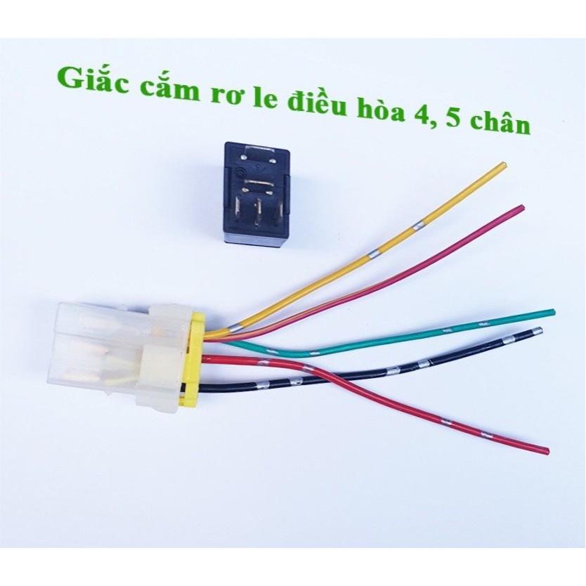 Giắc Cắm Rơ Le Điều Hòa Ô Tô 4 Chân - 5 Chân