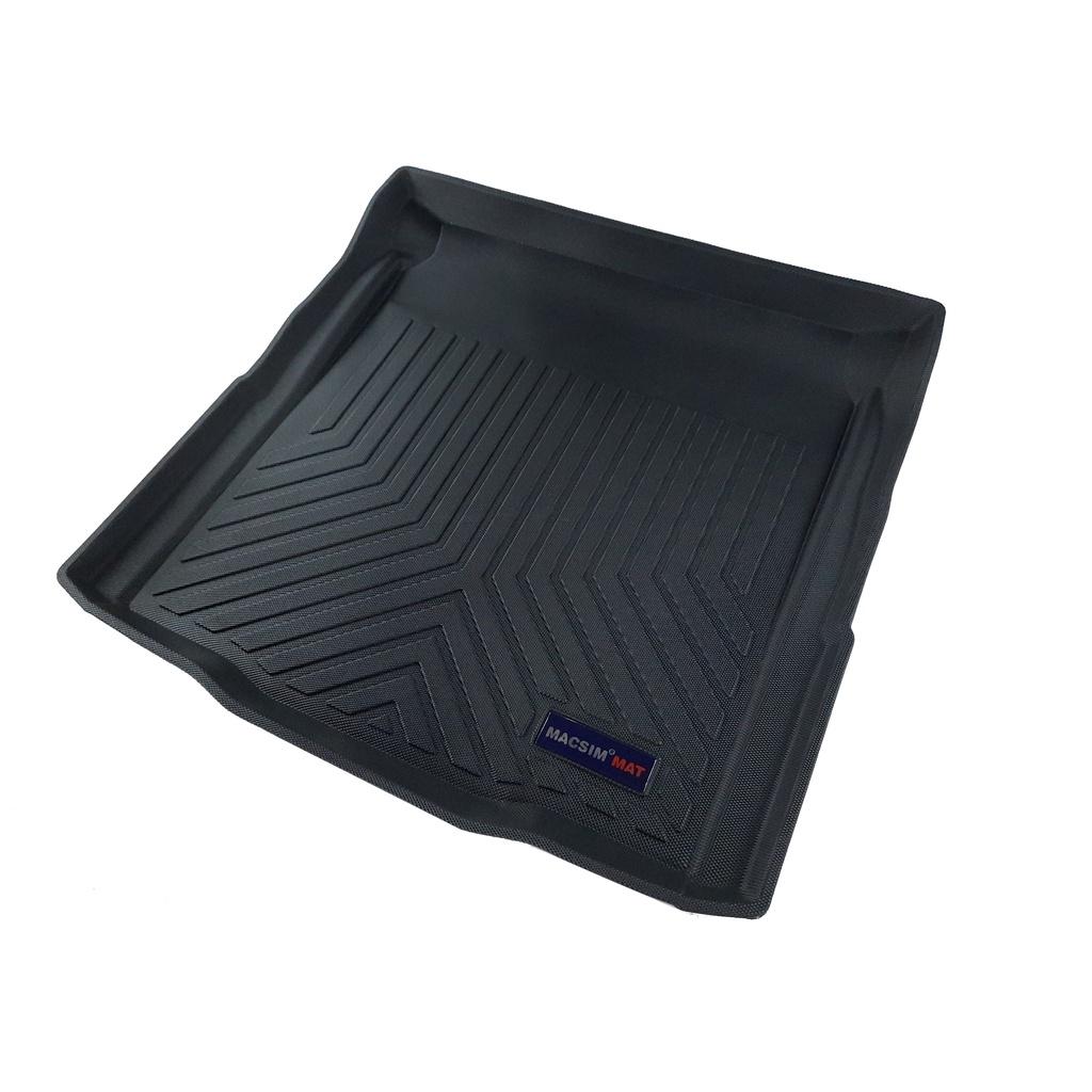 Thảm lót cốp xe ô tô BMW 3 series nhãn hiệu Macsim chất liệu TPV cao cấp màu đen