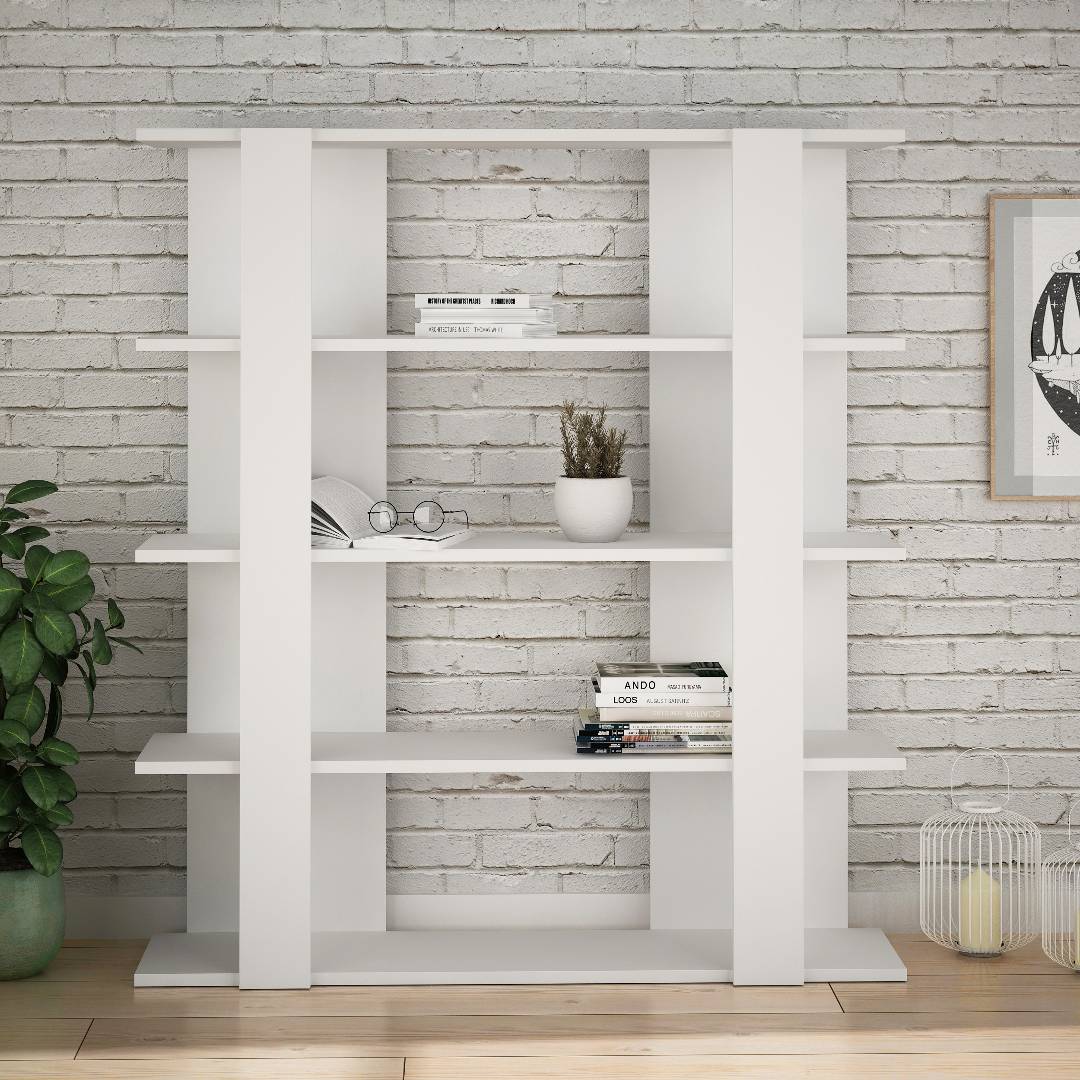 Giá sách bằng gỗ cho phòng khách SMLIFE Beecroft