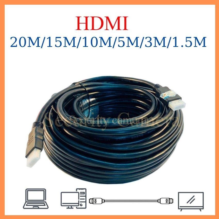 Dây Cáp HDMI tròn loại tốt 20m-15m-10m-5m-3m-1.5m, Cáp HDMI chuẩn hình ảnh HD hàng chất lượng