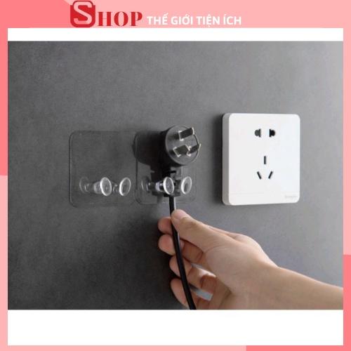 Combo 10 Miếng Dán Tường Treo Phích Cắm Đa Chức Năng 88092 THẾ GIỚI TIỆN ÍCH
