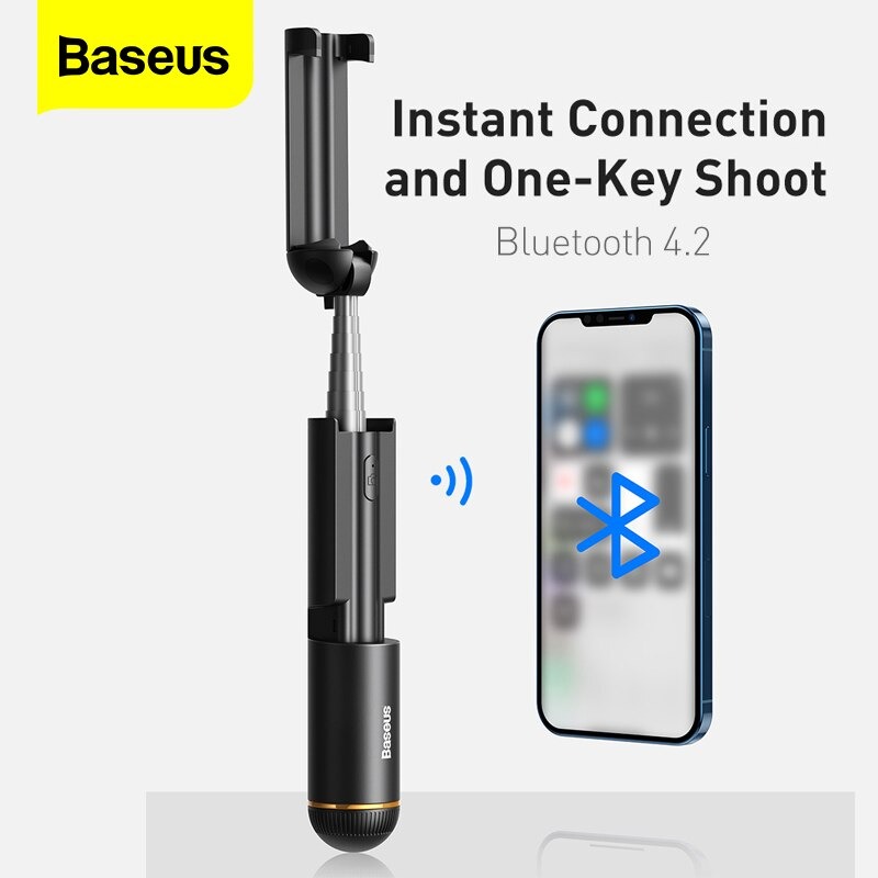 Gậy tự sướng siêu nhỏ gọn Baseus Ultra Mini Bluetooth Folding Selfie Stick (15cm/675mm, Bluetooth 4.2) - Hàng Chính Hãng