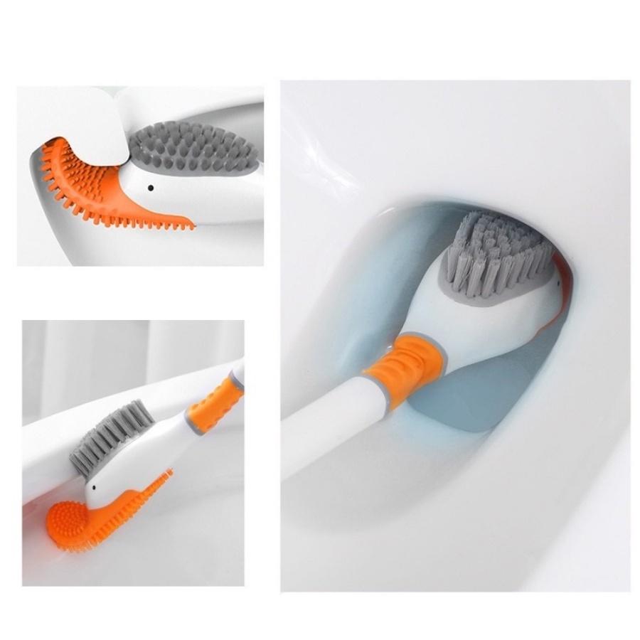 Chổi Cọ Nhà Vệ Sinh Silicon Thông Minh, Cọ Bồn Cầu Cọ Toilet Hình Vịt