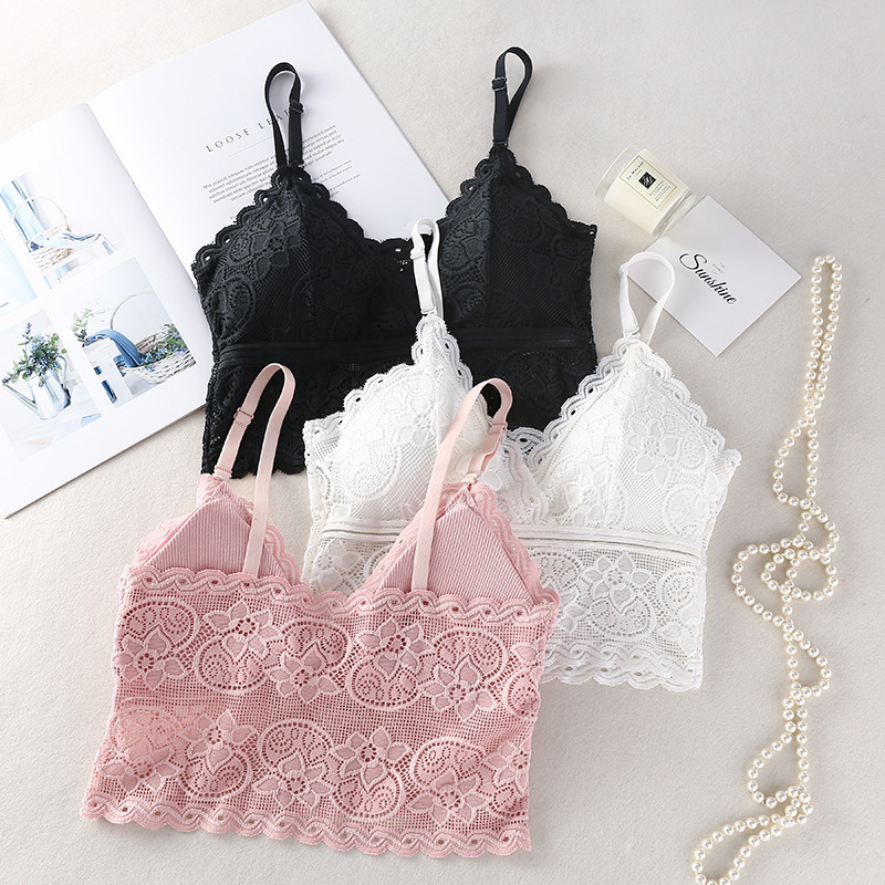 Áo bra/ ngực 2 dây, mút mỏng dáng croptop sexy cho nữ LYEA019