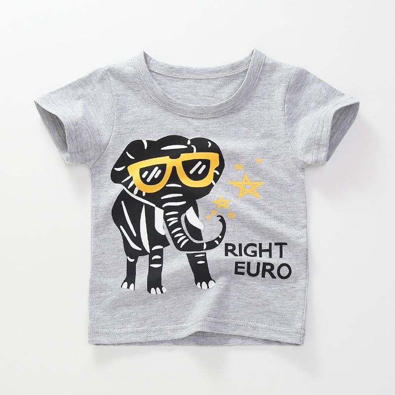 Áo phông họa tiết động vật, xe chất cotton 100% 4 chiều