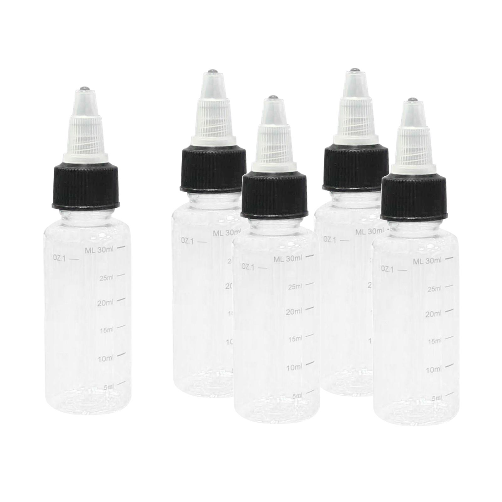 5x 30/60/100/120/250 / 500ml Storage  Ink Bottle with - 30ML