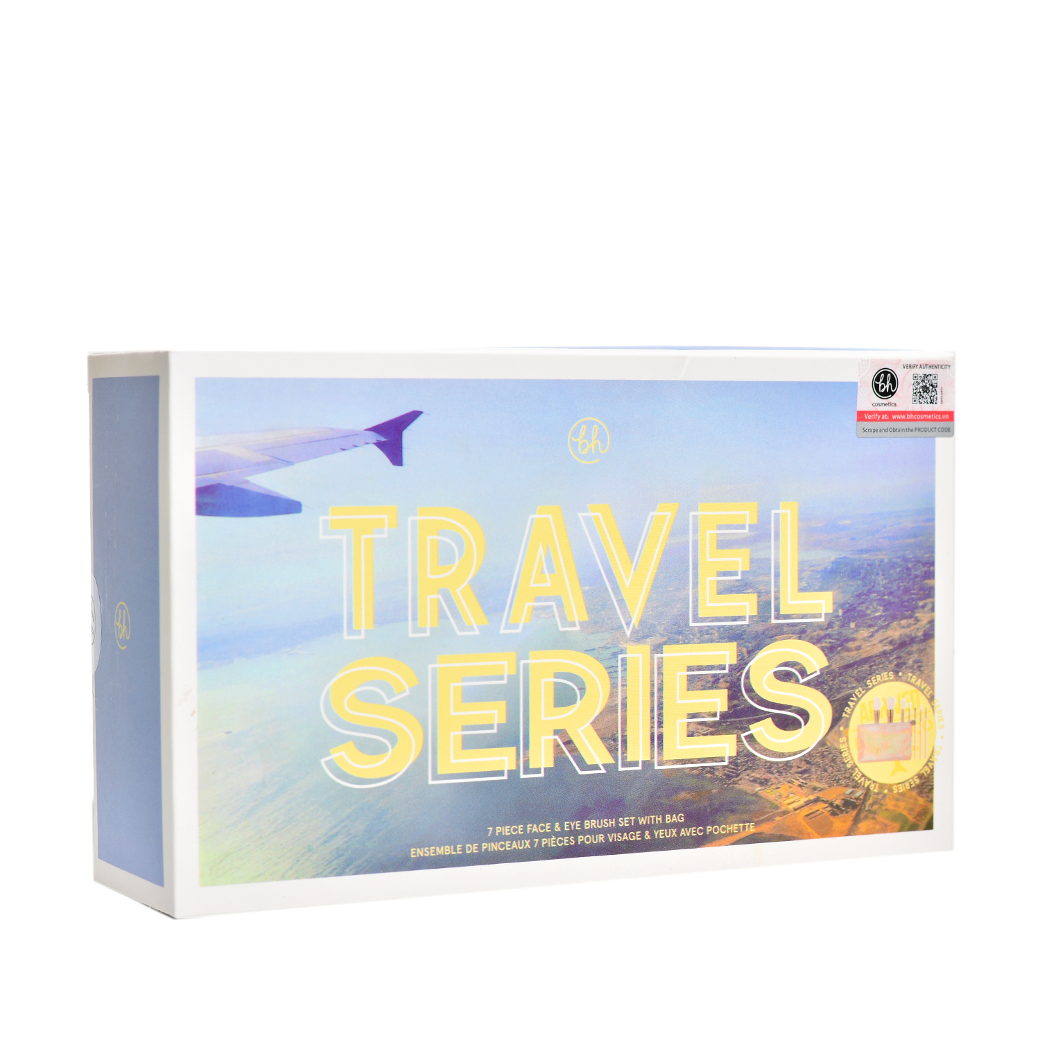 Bộ Cọ Trang Điểm BH Travel Series 7 Piece Face &amp; Eye Brush Set With Bag