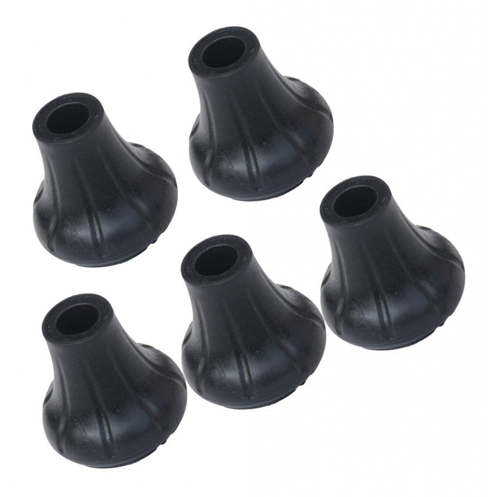 5pcs Trekking Pole Tips Walking Stick Cover Protector Climbing Gear