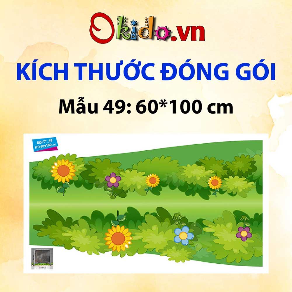 DECAL TRANG TRÍ TẾT TRUNG THU 2021 BÉ TRAI GÁI CHƠI LỒNG ĐÈN CÁ CHÉP