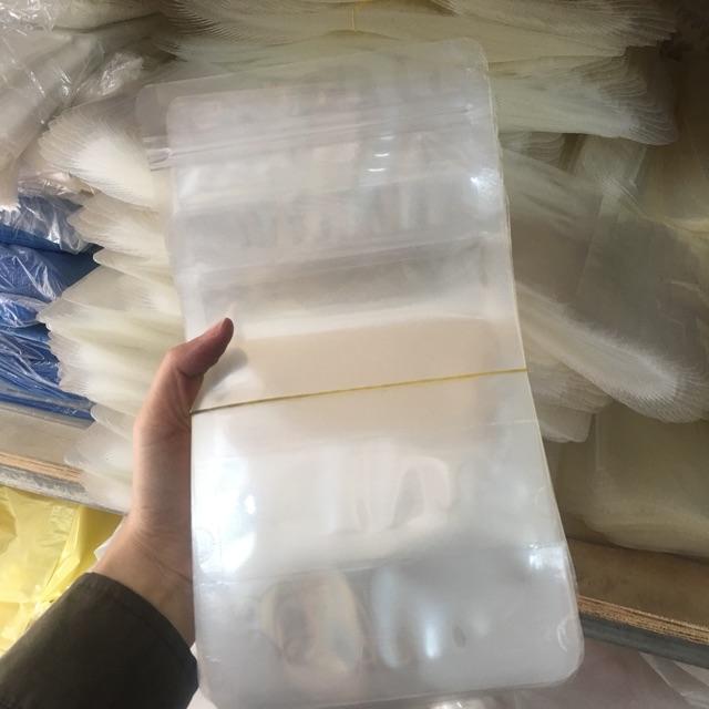 1kg túi zip 2 mặt trong đáy đứng loại đựng 2 Lạng bột