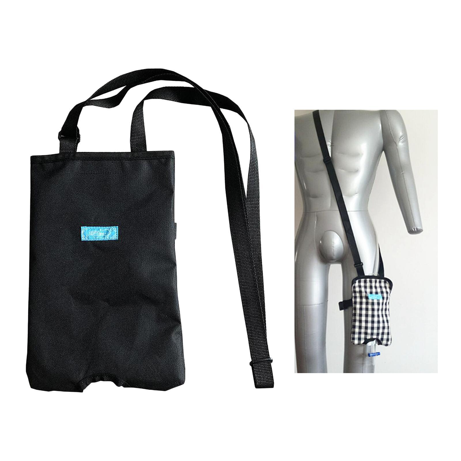 2x Urinary Bag, Cotton Ostomy Bag, Leg Pouch Fix Devices, Drainage Hiding Carrier for Home, Travel, Wheelchair