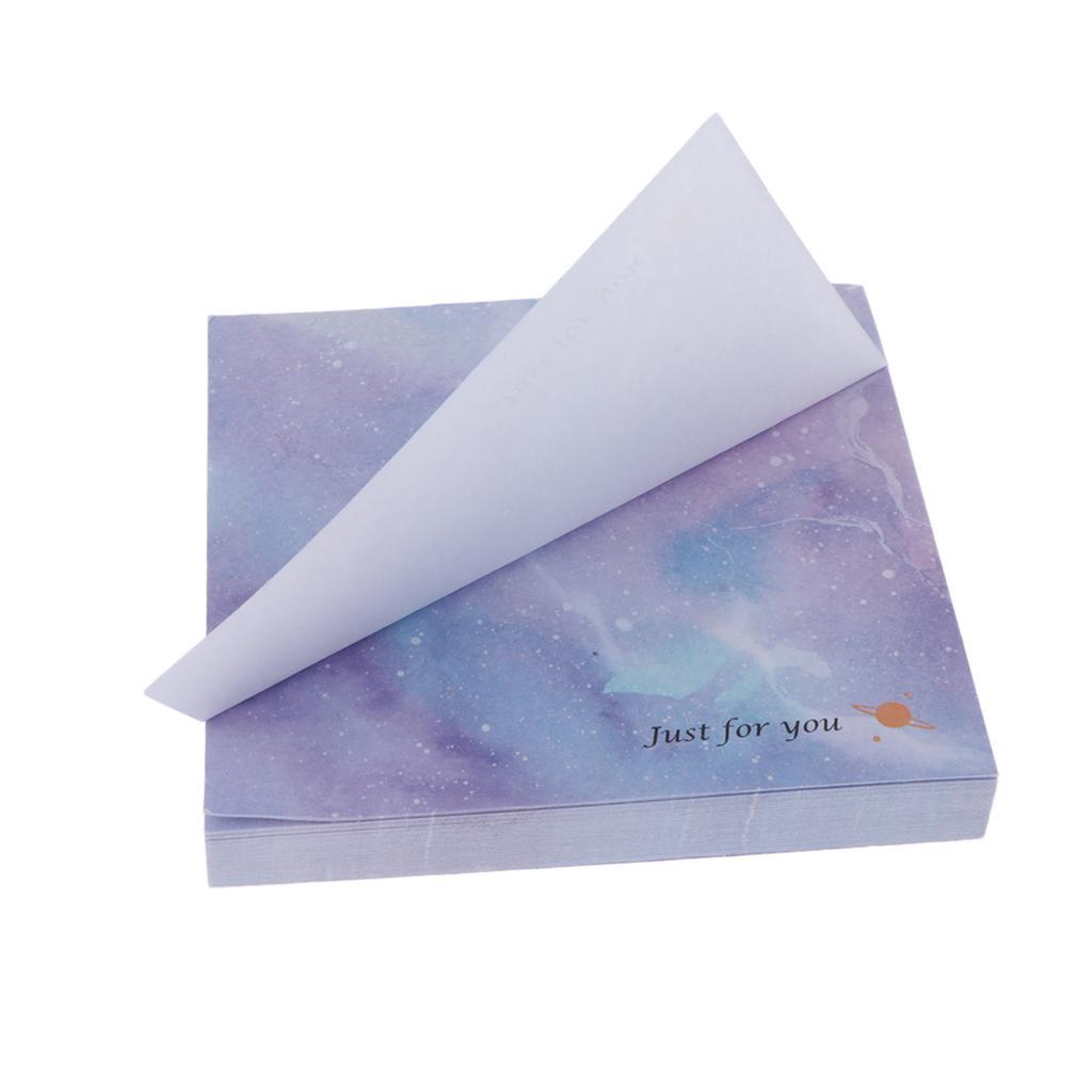 2x Cartoon Sticky Note Colorful Sticker Marker Student BookMark Sky Star