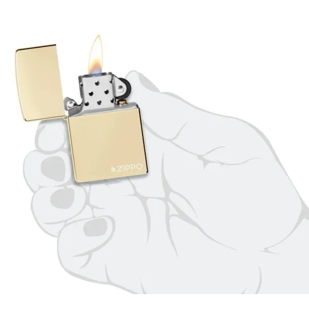 Zippo Champagne Classic Logo – Bật Lửa Chính Hãng Mỹ, Chống Gió