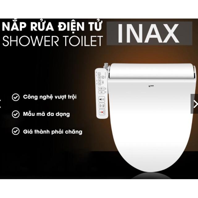 Nắp bồn cầu tự rửa điện tử thông minh xịt rửa, vệ sinh phụ nữ INAX CW-H18