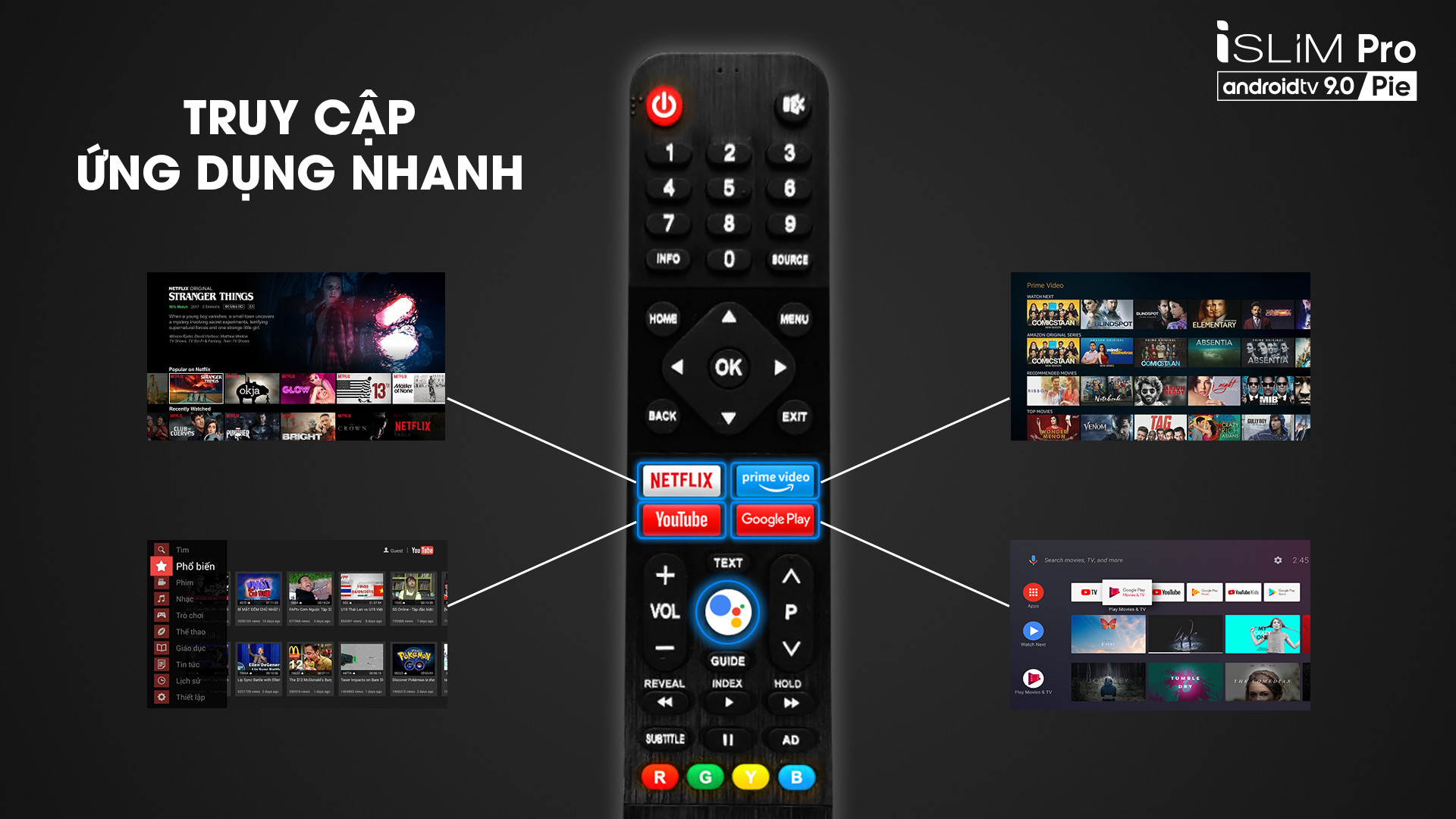 Smart TV Asanzo iSLIM PRO 32”- 32S51 (Android 9.0 Pie – 2020) Hàng Chính Hãng