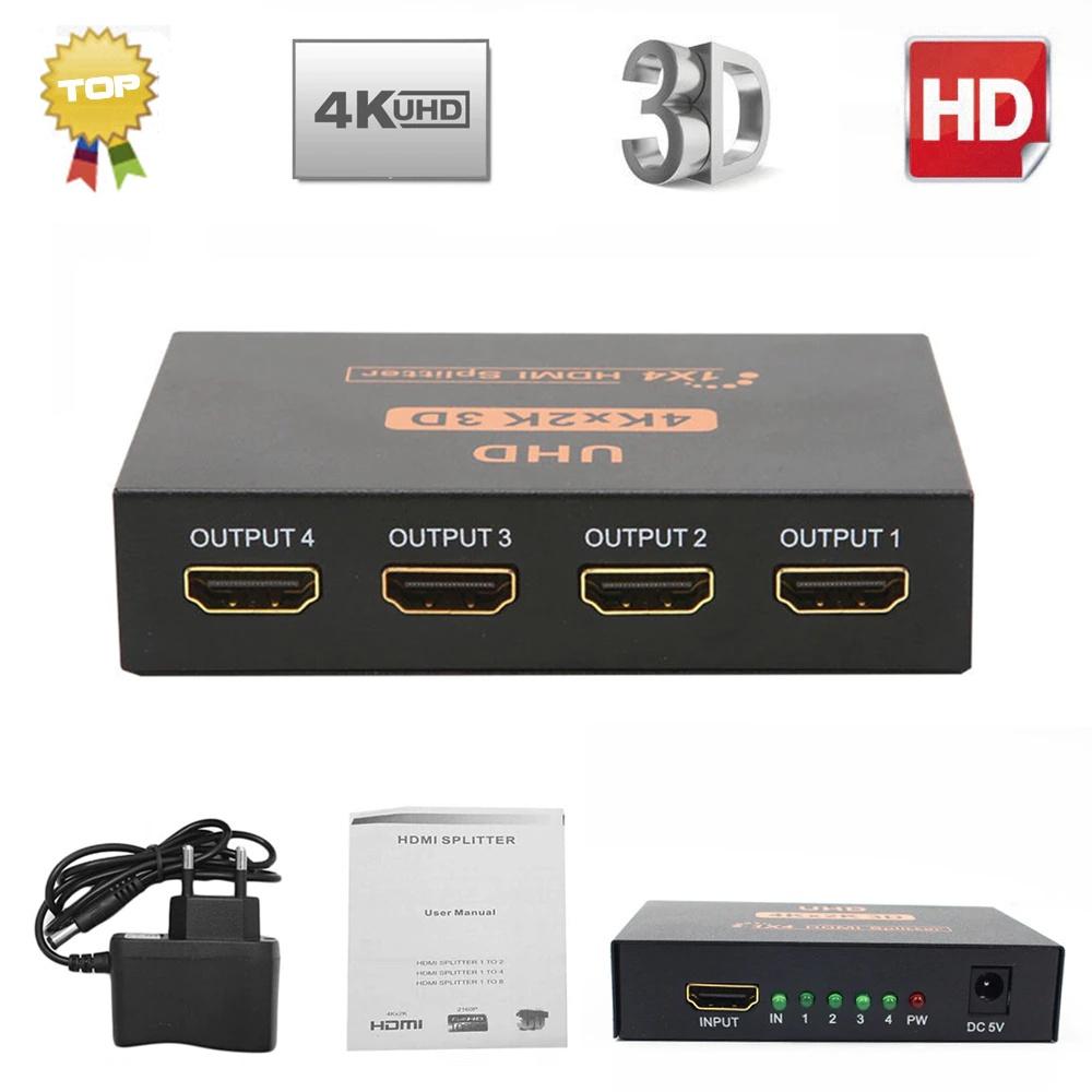 Bộ chia HDMI từ 1 cổng HDMI ra nhiều cổng HDMI cho nhiều Tivi, Hỗ trợ Full HD 720, 1080, 2K, 4K 3D Dolby 3D, Digital