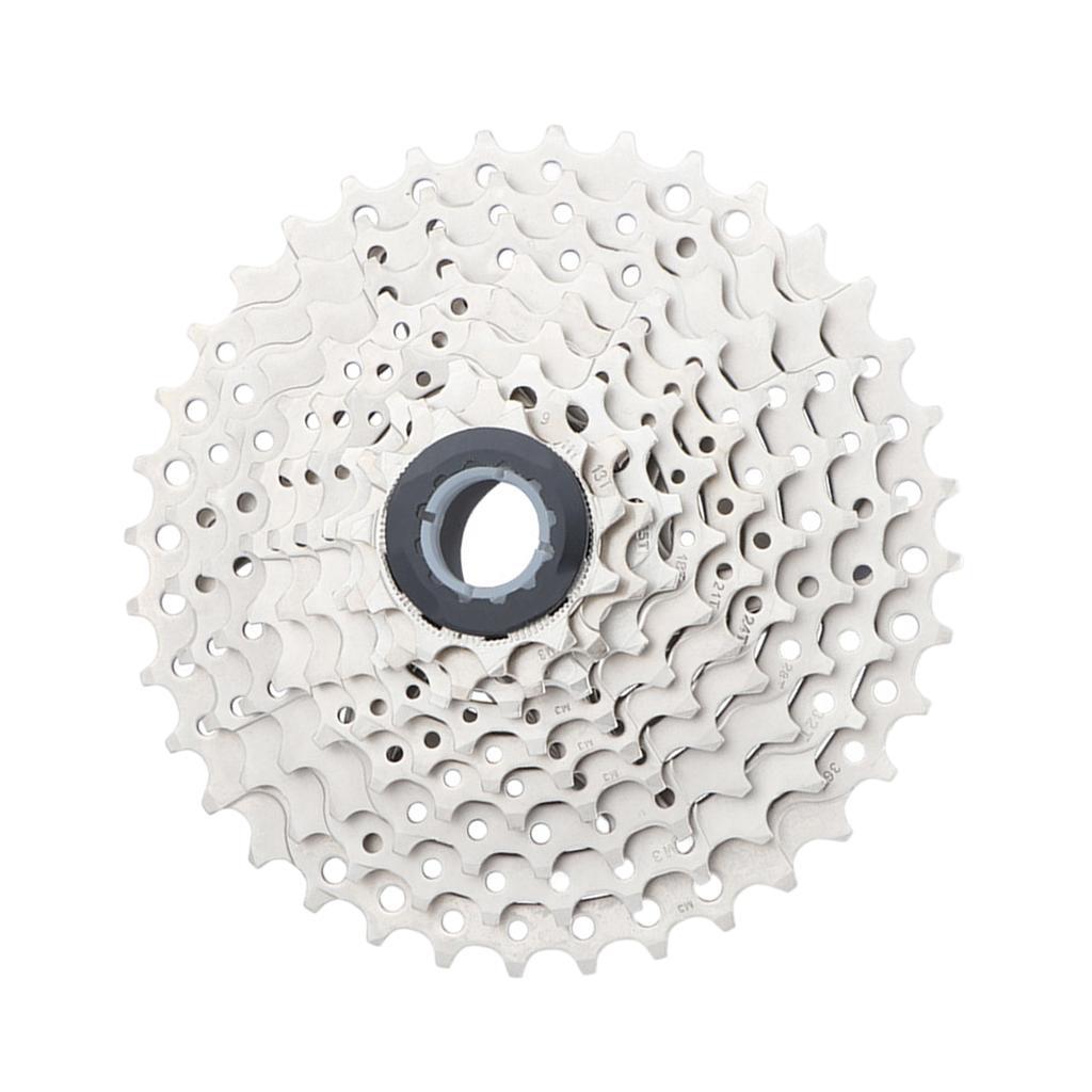 9 Speed Bike Freewheel Set Steel Bicycle Cassette Bicycle Replacement Accessory for Mountain Bikes Road Bike