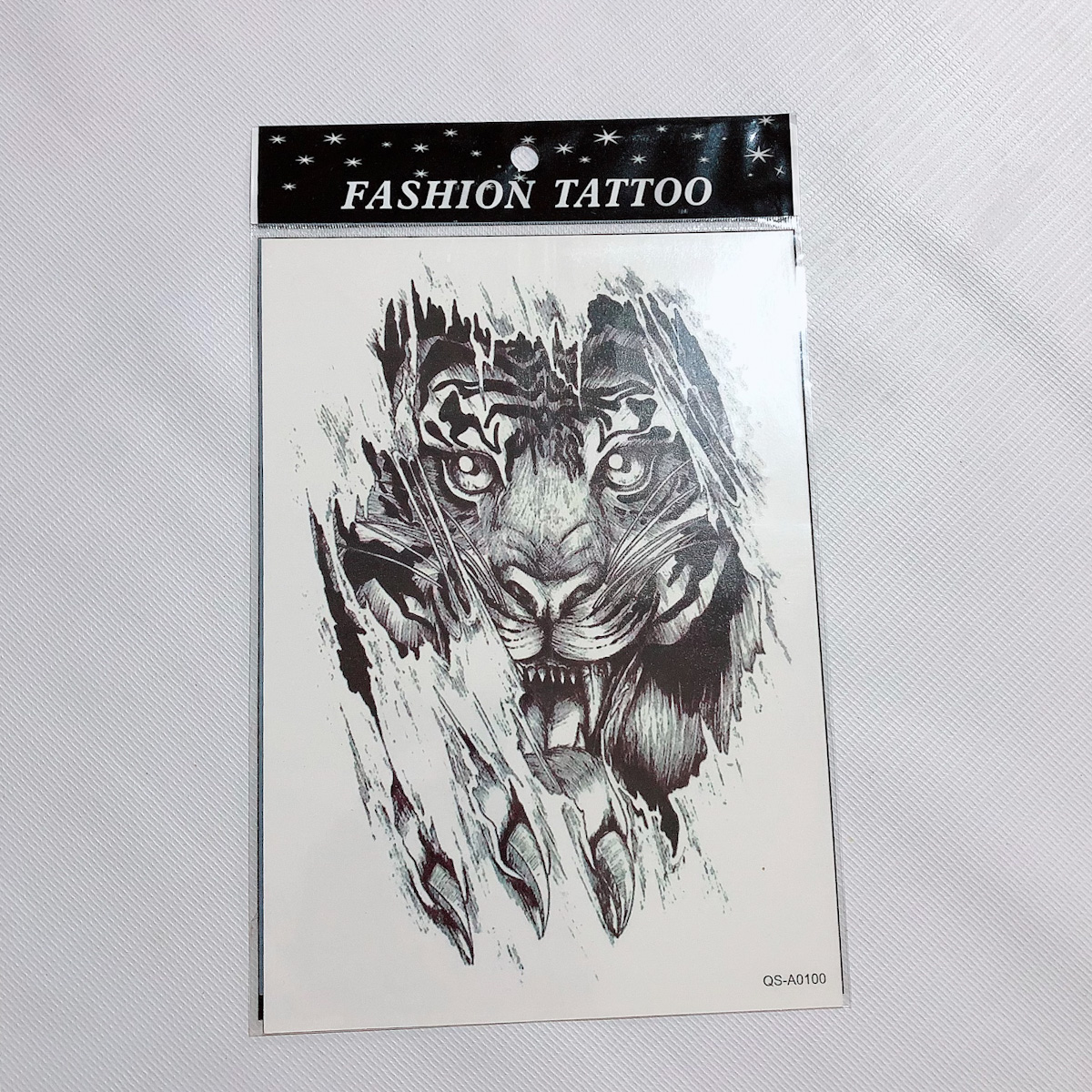 Hình xăm dán cao cấp tattoo con vật uy quyền 15x21cm- phù hợp vị trí cánh tay, chân, lưng, ngực, bụng và vai