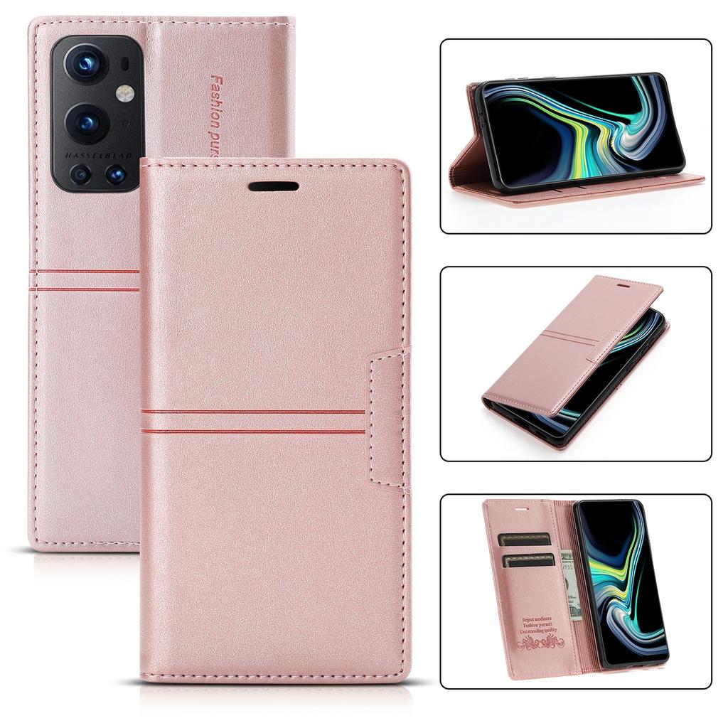 Ốp lưng điện thoại dạng ví da lật dành cho OnePlus 9 Pro Nord N200 5G