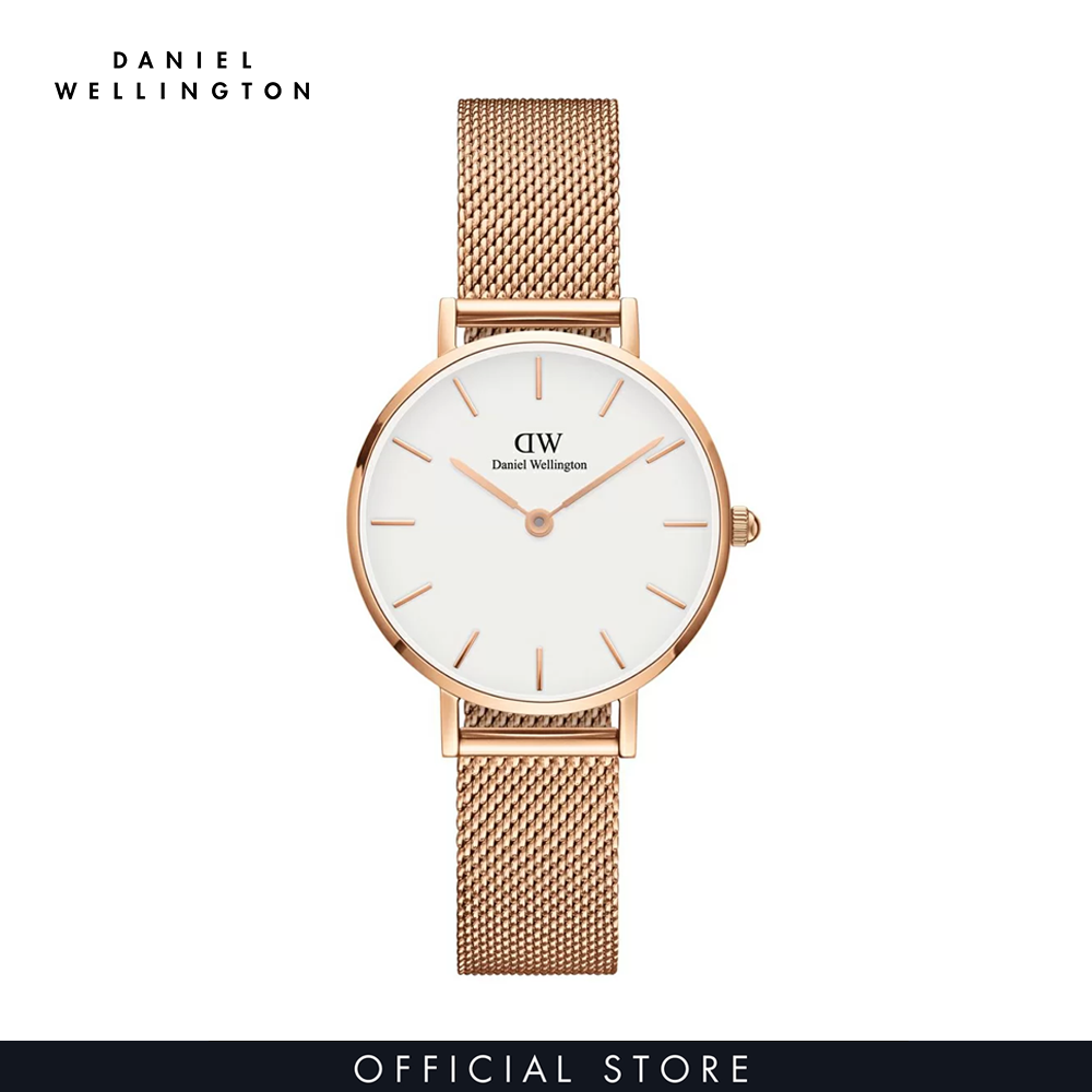 Combo Gift Nữ Daniel Wellington Đồng hồ  Petite Melrose DW00100219 + Vòng tay Elan Unity Bracelet DW00400160