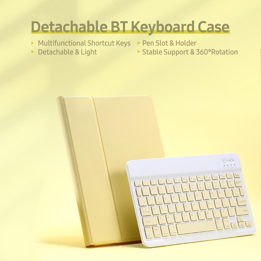 Hộp đựng bàn phím BT có thể tháo rời với khe cắm bút đàn hồi Tương thích với iPad Pro11 2018/2020 / iPad air4 2020