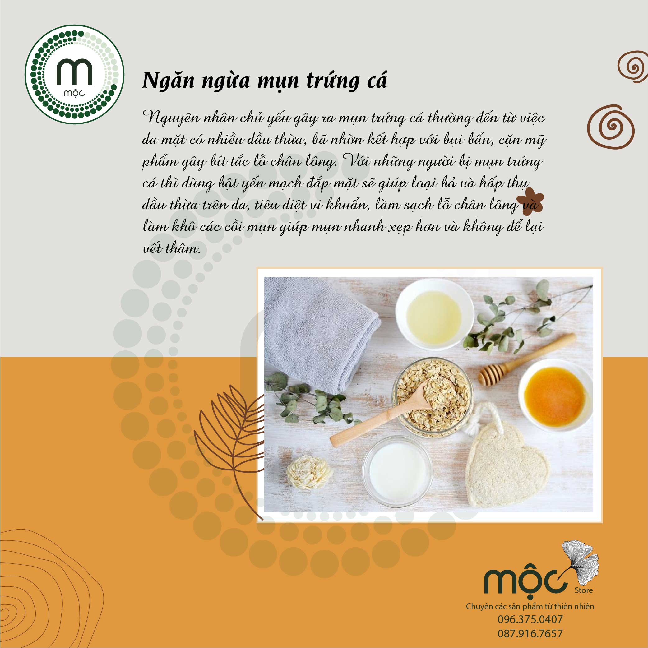 Bột Yến Mạch đắp mặt nguyên chất từ thiên nhiên 100ml handmade