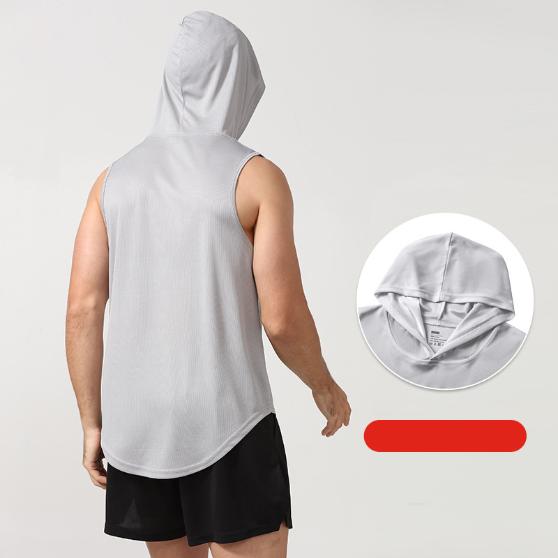 Áo ba lỗ có nón tanktop tập gym , chạy bộ bóng rổ thể thao đa năng Cleacco BX002 , chất vải Mè polyester cực nhanh khô , thoáng khí Bảo Hành 12 tháng - Boro Sport