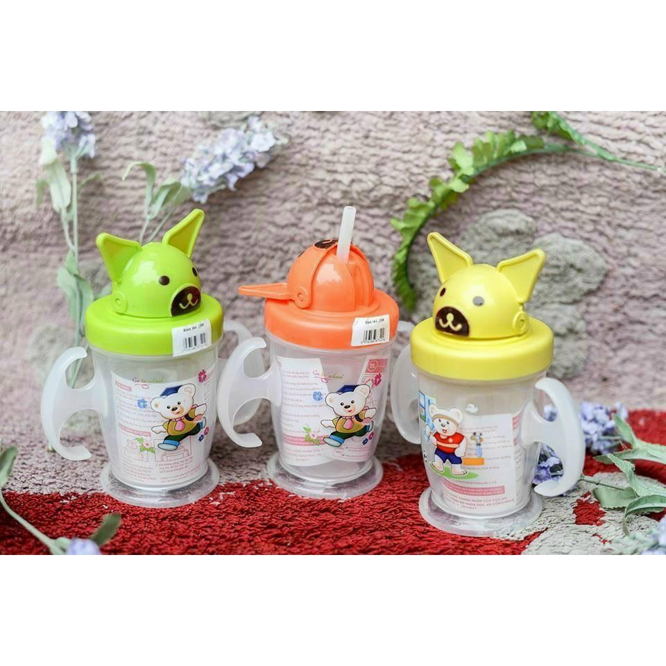 BÌnh tập uống nước hình chú gấu cho bé