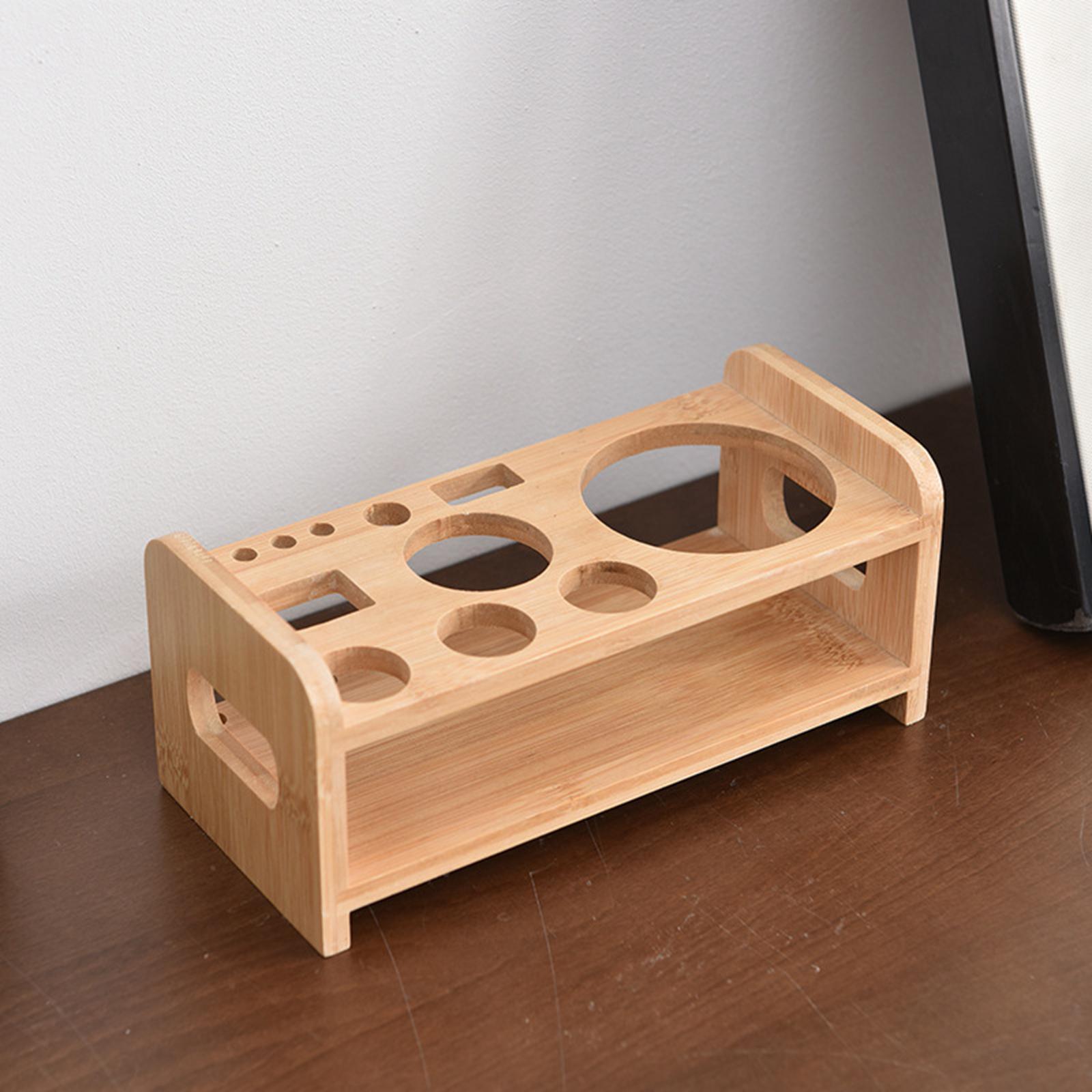 Bartending Tool Stand Wooden Durable Cocktail Shaker Bartender Stand for Bar