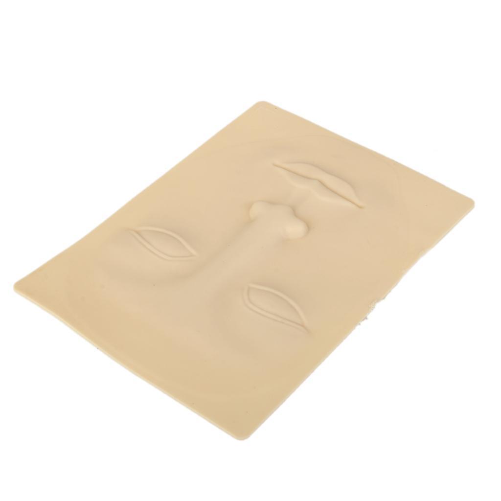 Pro 3D Practice Skin Brow Lips Microblading Silicone Training Skin 19x14cm