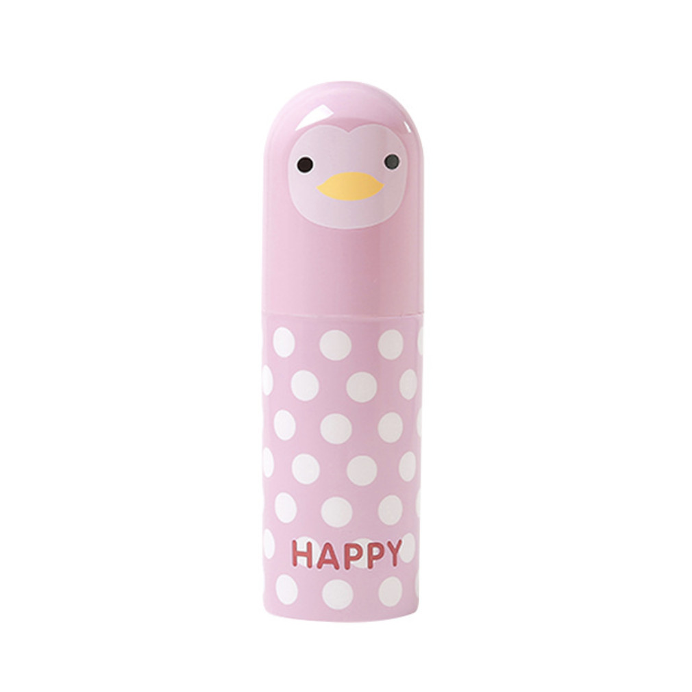 Ống đựng bàn chải nhựa Happy hình chim cánh cụt 19,5x6cm