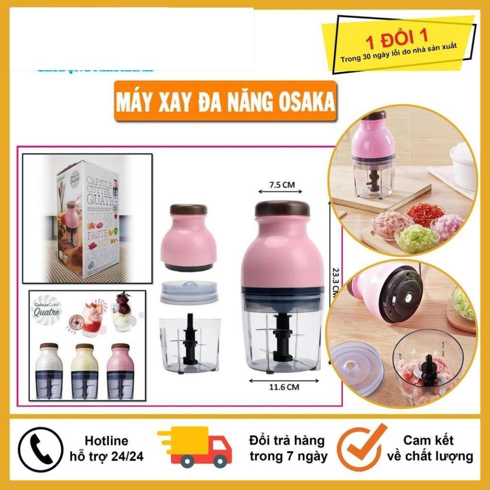 Máy Xay Sinh Tố, Máy Xay Thịt, Đá, Thực Phẩm Osaka, Nắp Nâu, Bảo Hành 6 Tháng