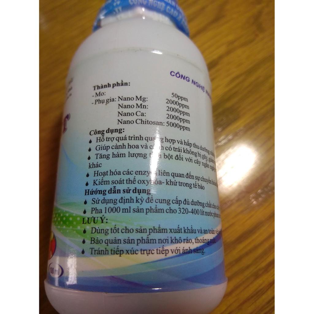 Phân bón lá Nano AHT bổ sung Mg - Mn-Ca - chai 100 ml