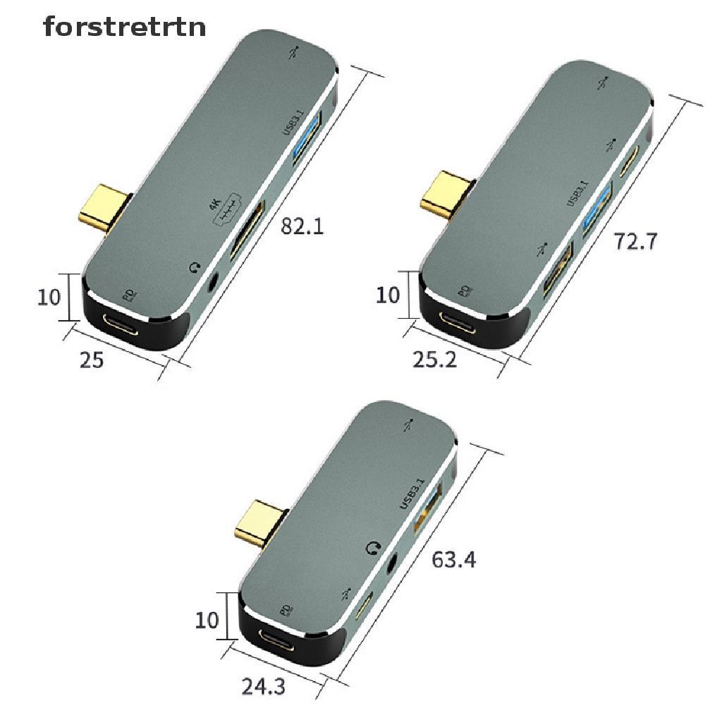 Forstretn Bộ Chia Cổng Type-c USB Hub Mở Rộng Đa Năng Chất Lượng Cao Tương Thích Với HDMI USB Hub EN