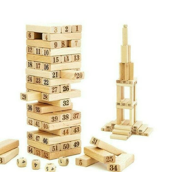 BỘ ĐỒ CHƠI RÚT GỖ WISS TOY và 4 xúc xắc - BY9020