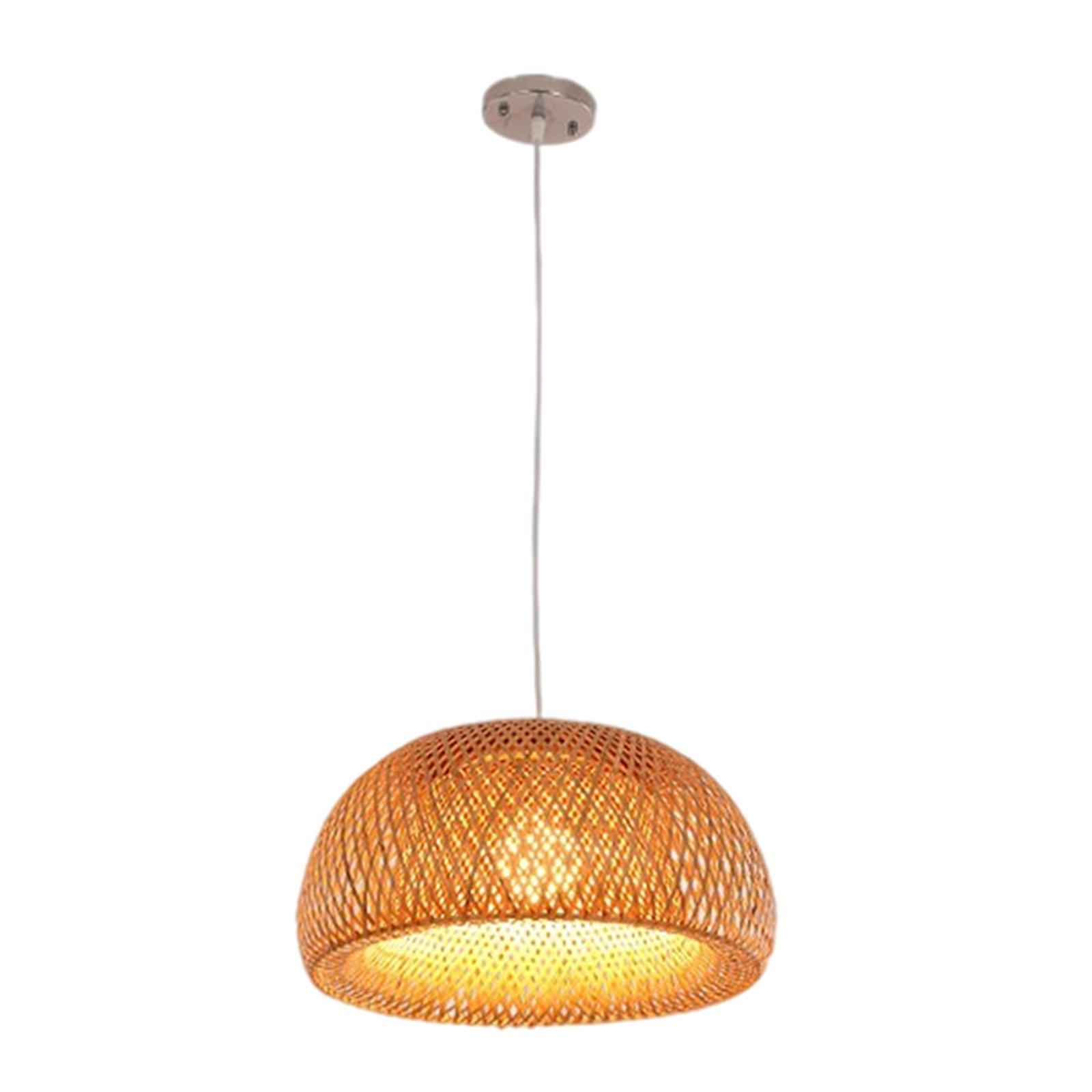Bamboo Lamp Shade Room Ceiling Pendant Chandelier Lampshade Decor