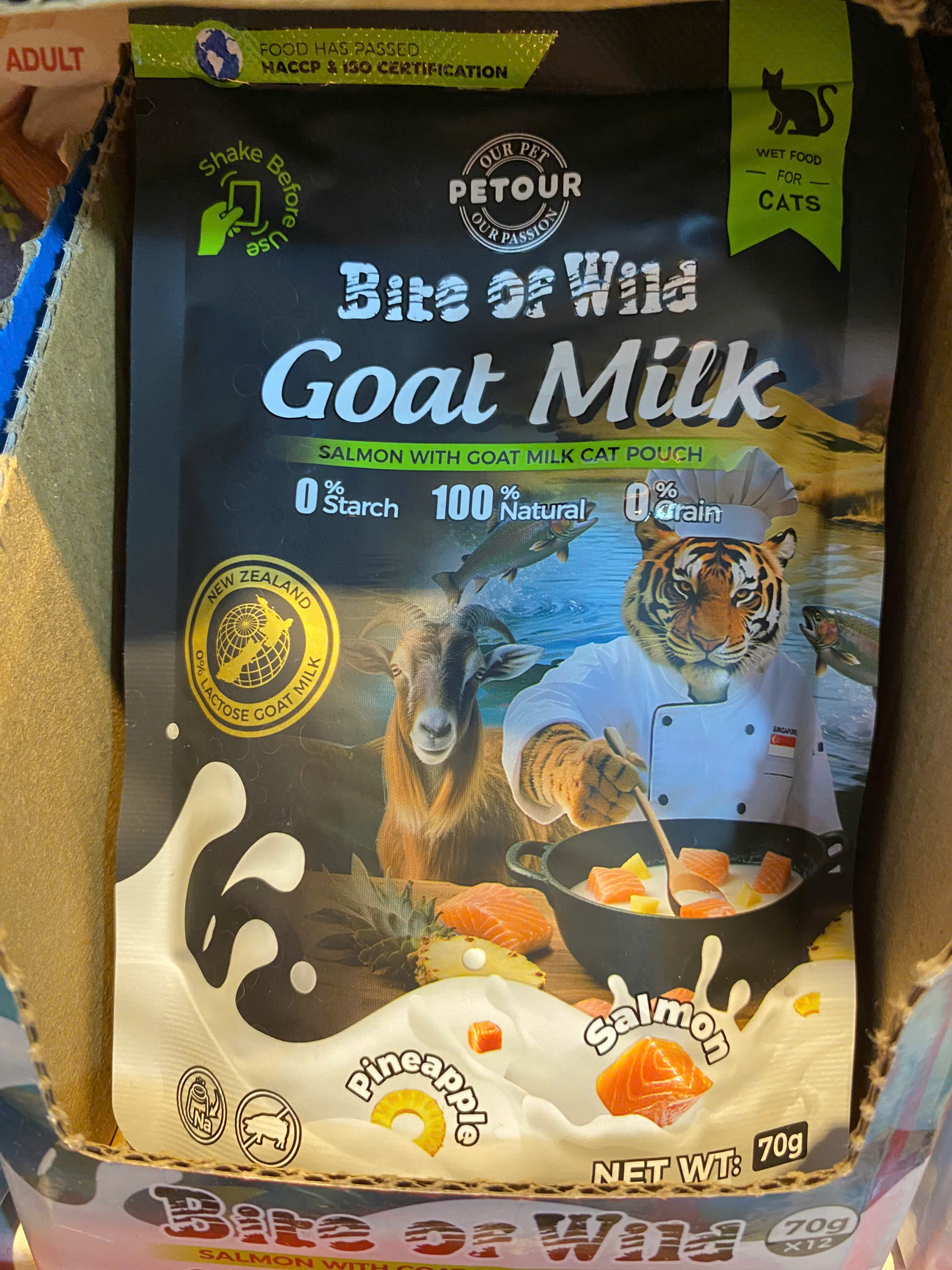 Pate sữa dê Bite of Wild cho mèo không ngũ cốc không lactose