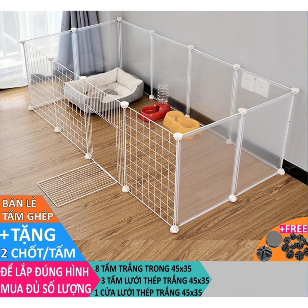 TẤM LƯỚI SẮT TĨNH ĐIỆN CHUỒNG QUÂY CHÓ MÈO Tặng 2 chốt /1 tấm (Chọn theo phân loại
